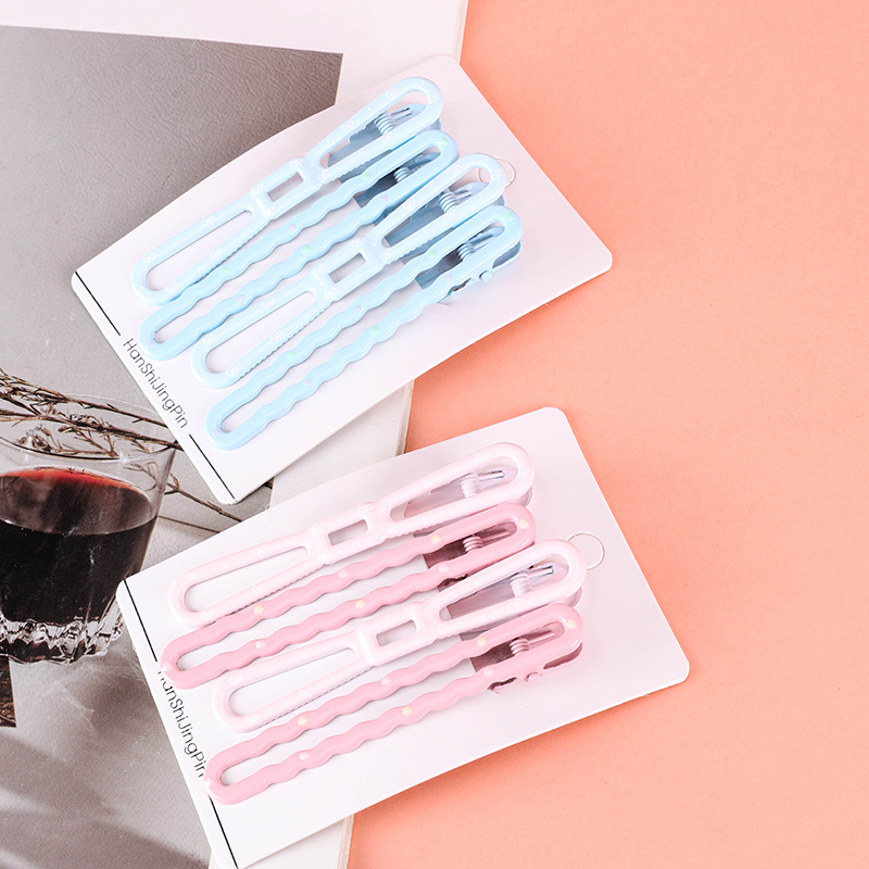 4-Piece Colorful Duckbill Clip