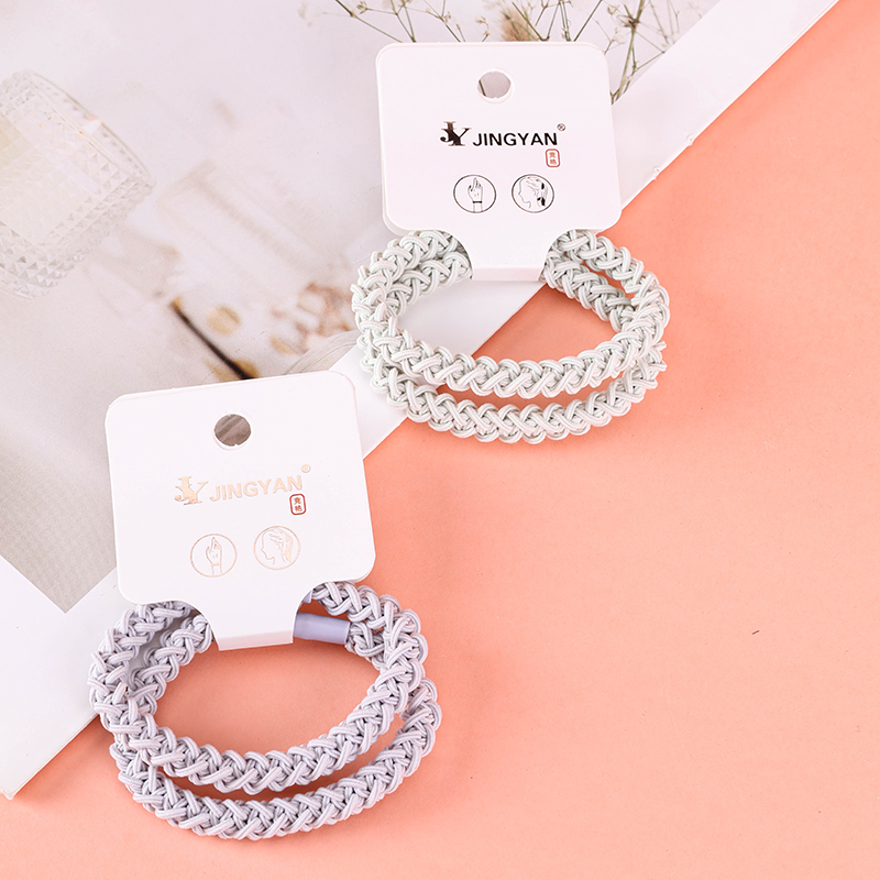 Morandi Fishbone Braid Hair Bands