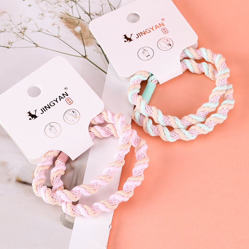 Two Color Rolled Hair Bands