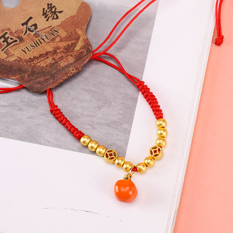 Fruit Pendant Red String Bracelet