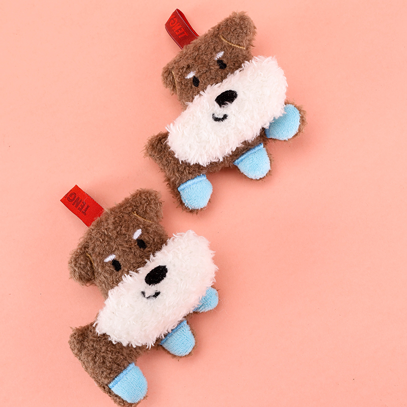 3D Dog Plush Bag Charm