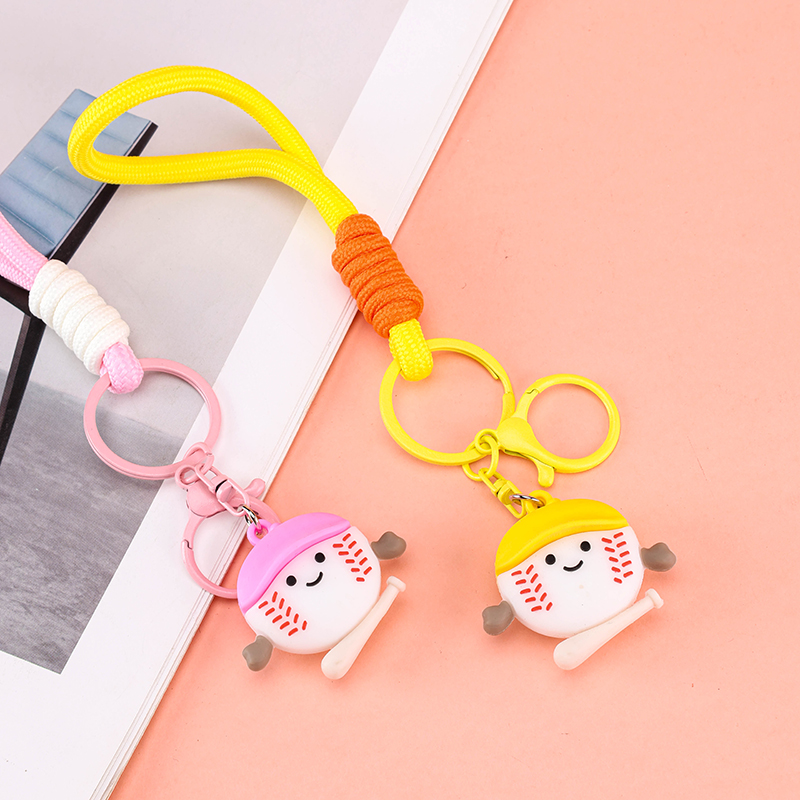 Cartoon Baseball Rope Charm