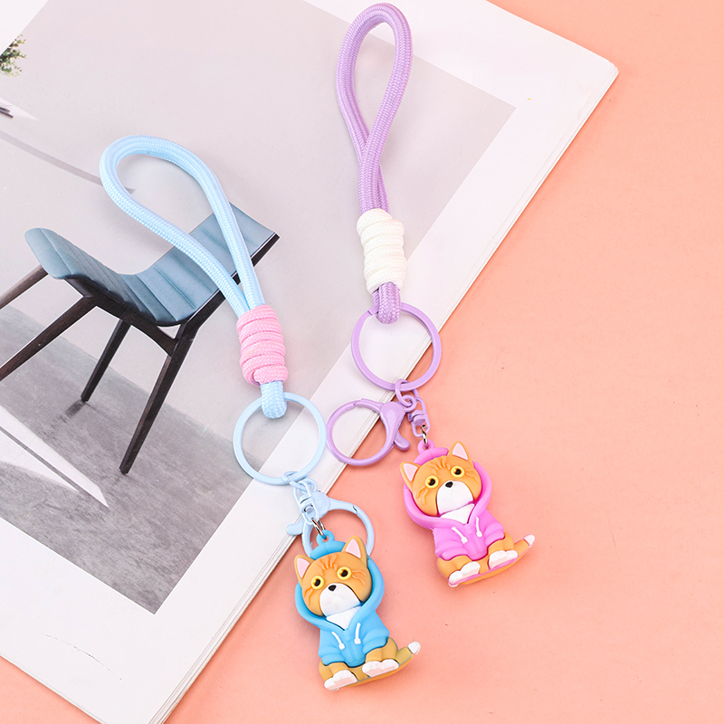 Hoodie Cat Rope Charm