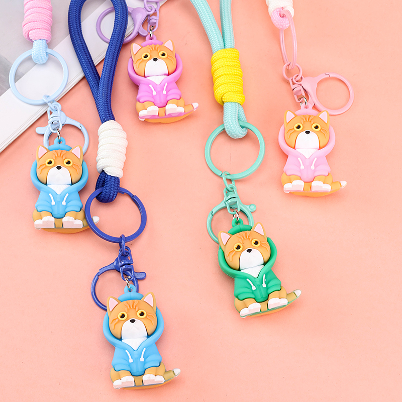 Hoodie Cat Rope Charm