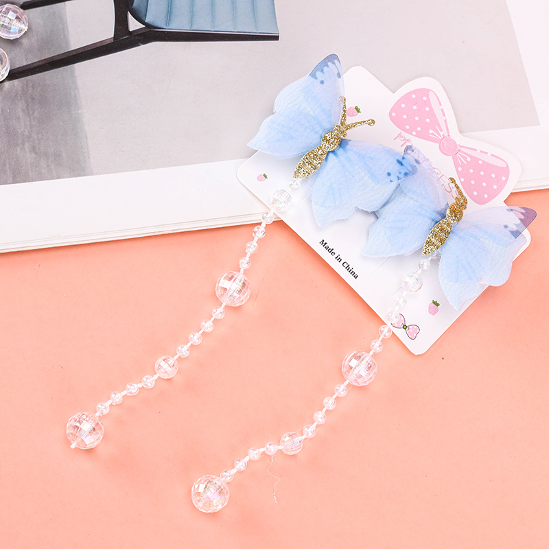 Butterfly Bead Duckbill Clip