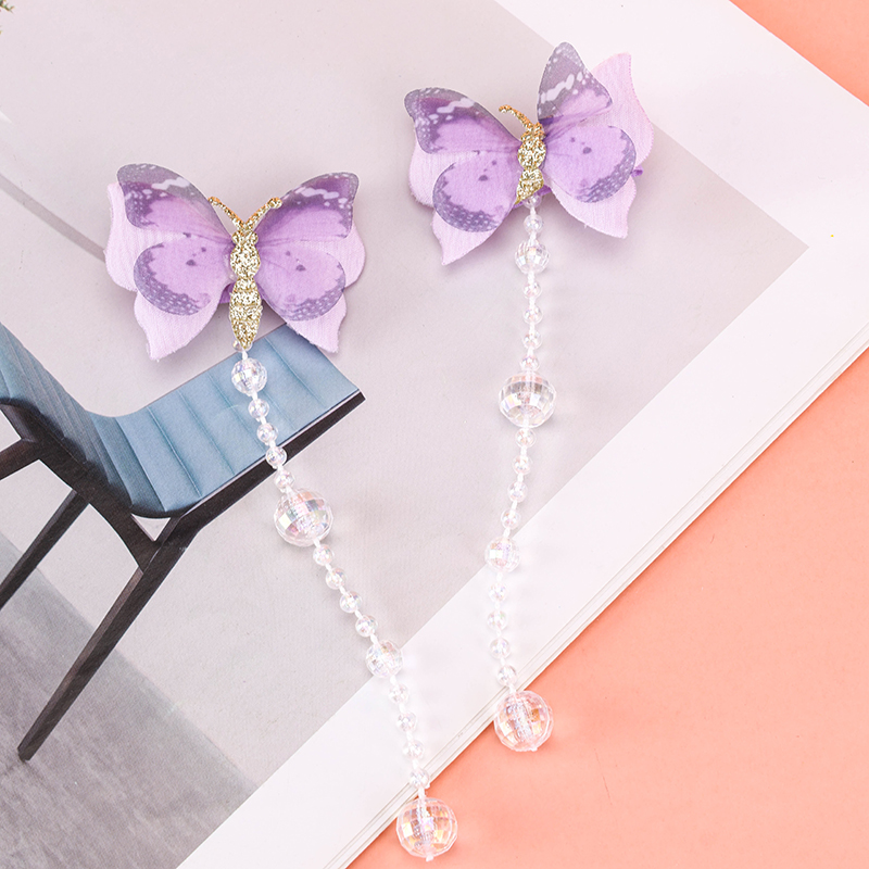 Butterfly Bead Duckbill Clip