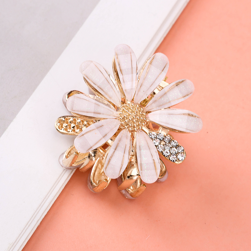 Boxed Glass Daisy Small Hair Claw Clip 4011900416