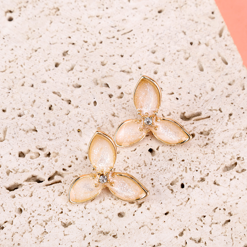 Glazed Flower Ear Studs