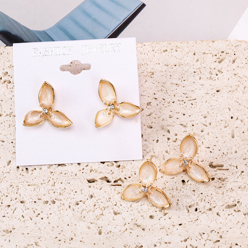 Glazed Flower Ear Studs