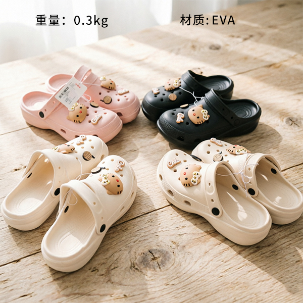 888-5 Women's Cartoon Clog Slippers