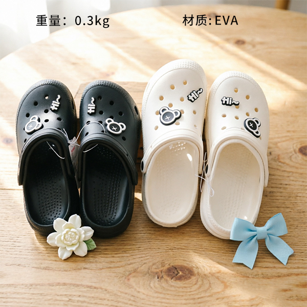 Bear Head Clog Slippers