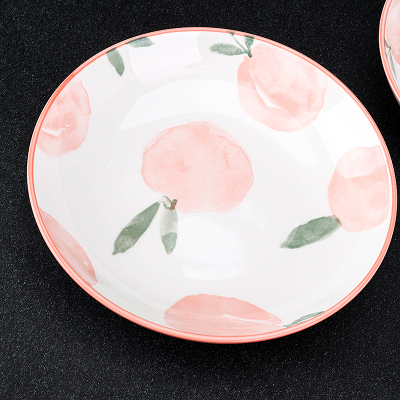 Printed 8-inch Ruyi Pan (Peach)