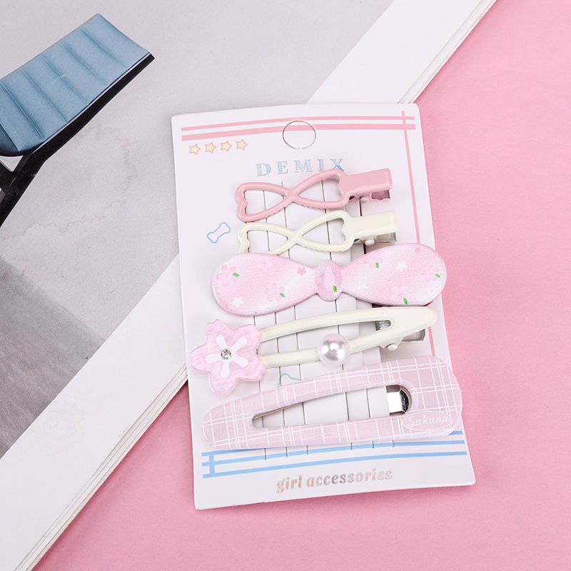 5-Piece Flower Duckbill Clip Set