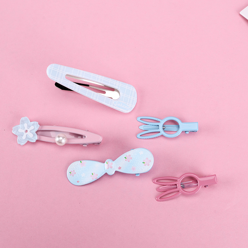 5-Piece Flower Duckbill Clip Set
