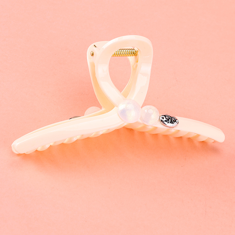 13 cm GPPS Hair Claw Clip Double Sided Colorful Bead 4011801285