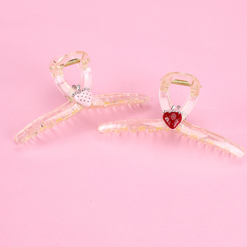 13 cm GPPS Hair Claw Clip Strawberry Accessory Champagne 4011801290