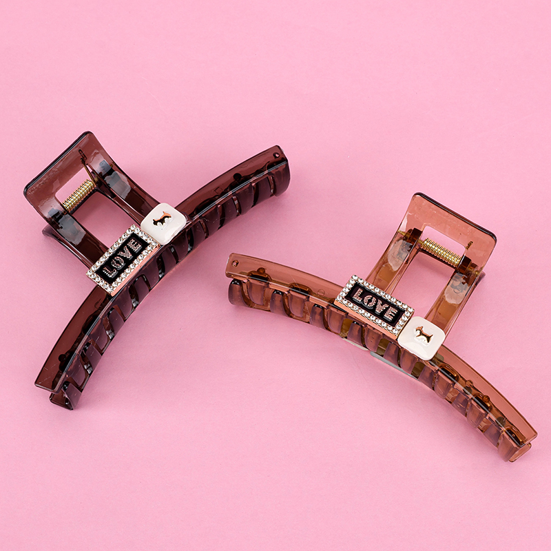 13 cm Letter Pony Large Hair Claw Clip Plastic 4011801295