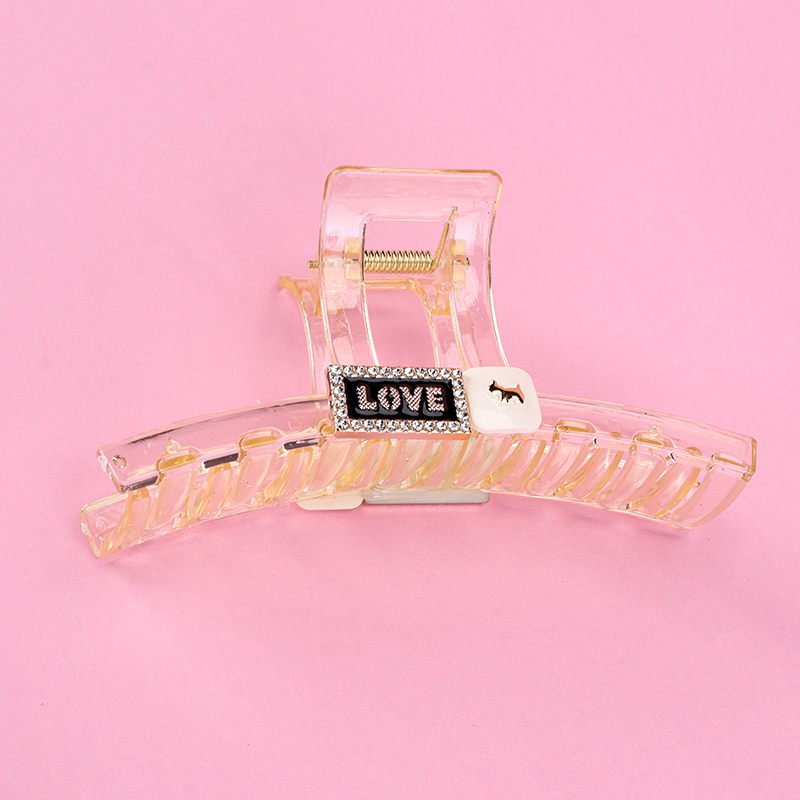 13 cm Letter Pony Large Hair Claw Clip Plastic 4011801295