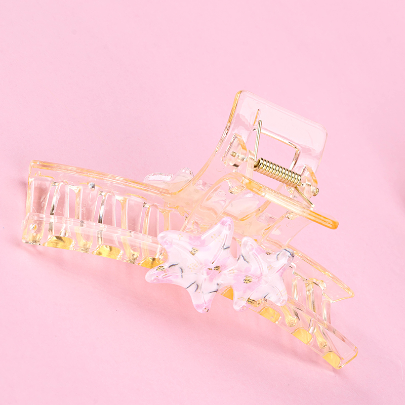 13 cm Plastic Hair Claw Clip Double Sided Five Pointed Star 4011801299