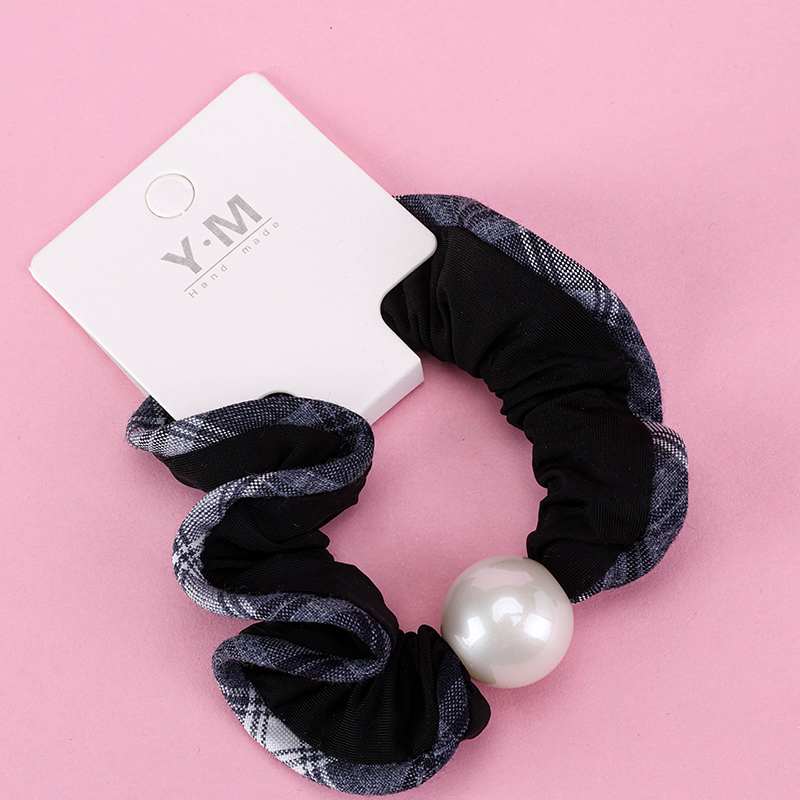 Box Edging Pearl Fabric Hair Scrunchie 4012101999