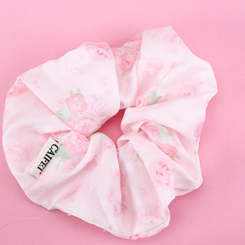 Fresh Floral Polyester Hair Scrunchie 4012102001