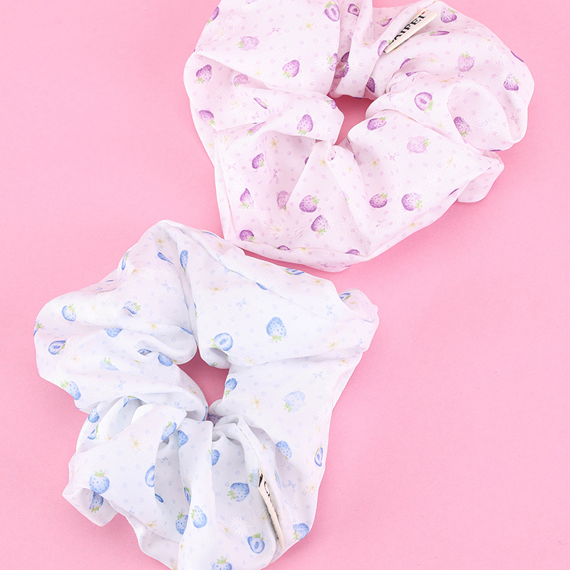 Fresh Fruit Printed Polyester Hair Scrunchie 4012102003