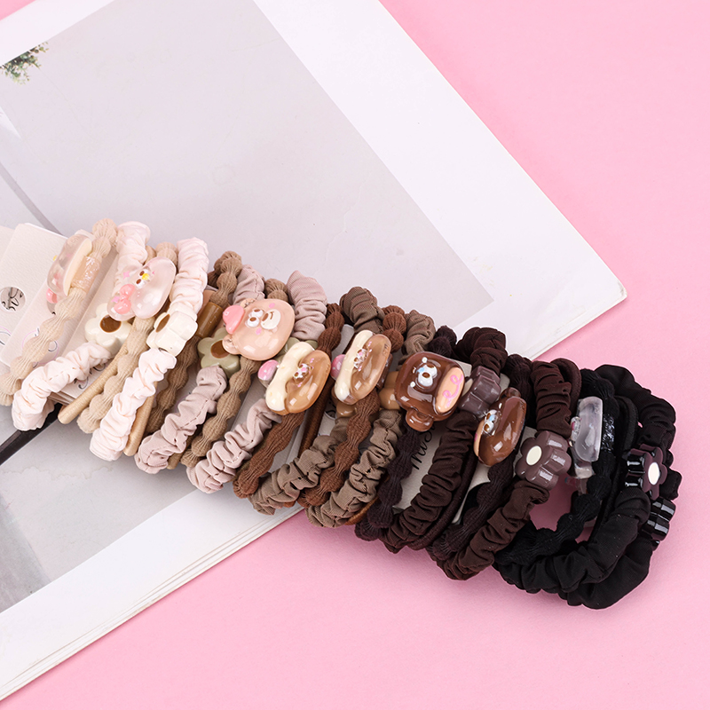 Colored Nylon Hair Ties Card Pack