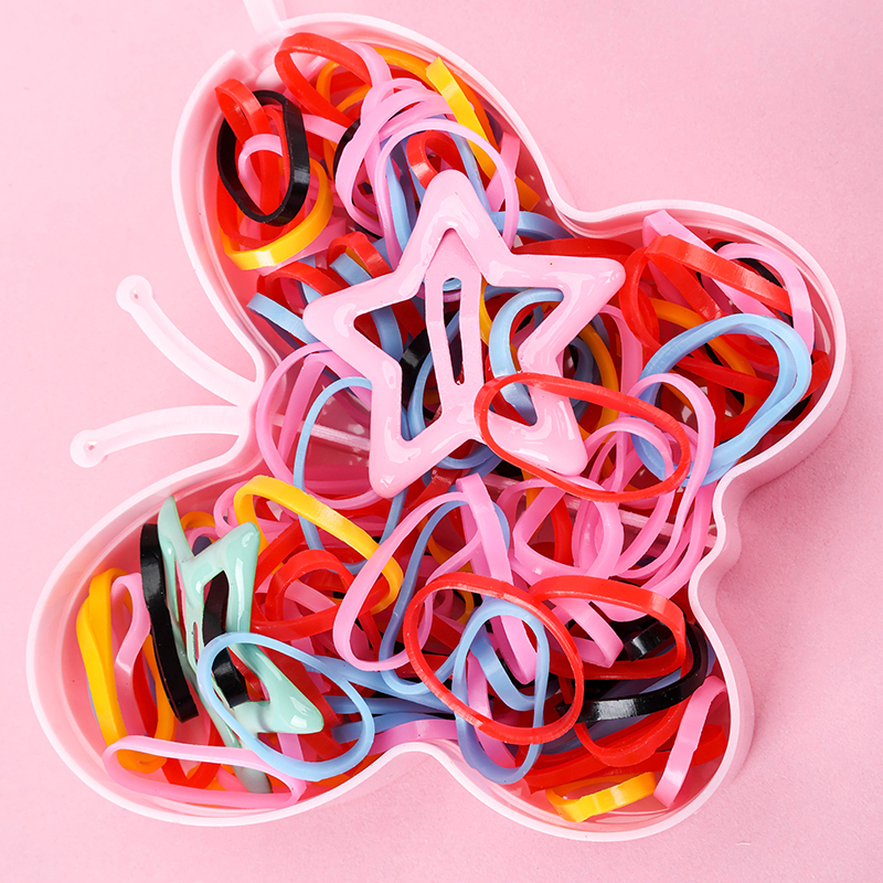 Butterfly Hook Pull Hair Ties Assorted