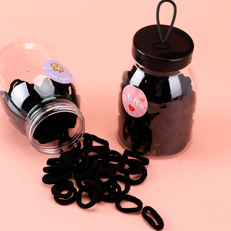 Bottled Children Black Rubber Bands
