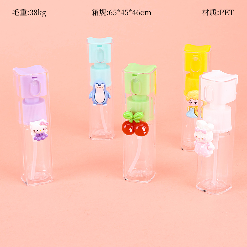 0802 Colorful Hydrating Spray Bottle with Lanyard PET