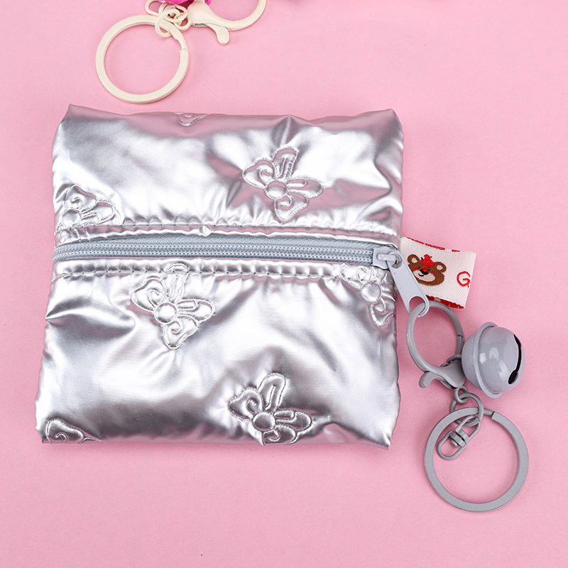 Shiny Butterfly Keychain Pouch