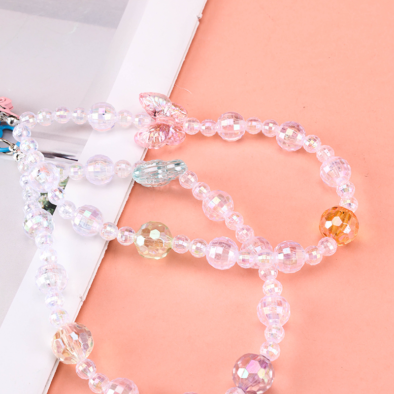 Crystal Butterfly Phone Strap Charm
