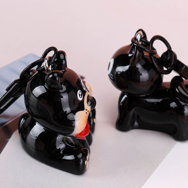 3D Black Animal Charm