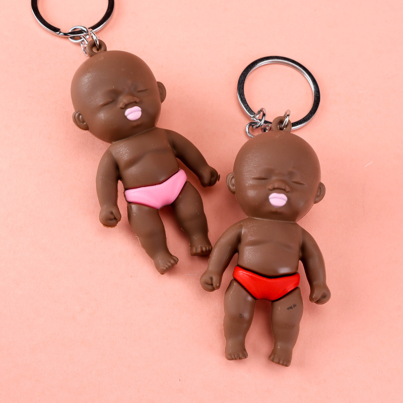 Large Black Doll Charm
