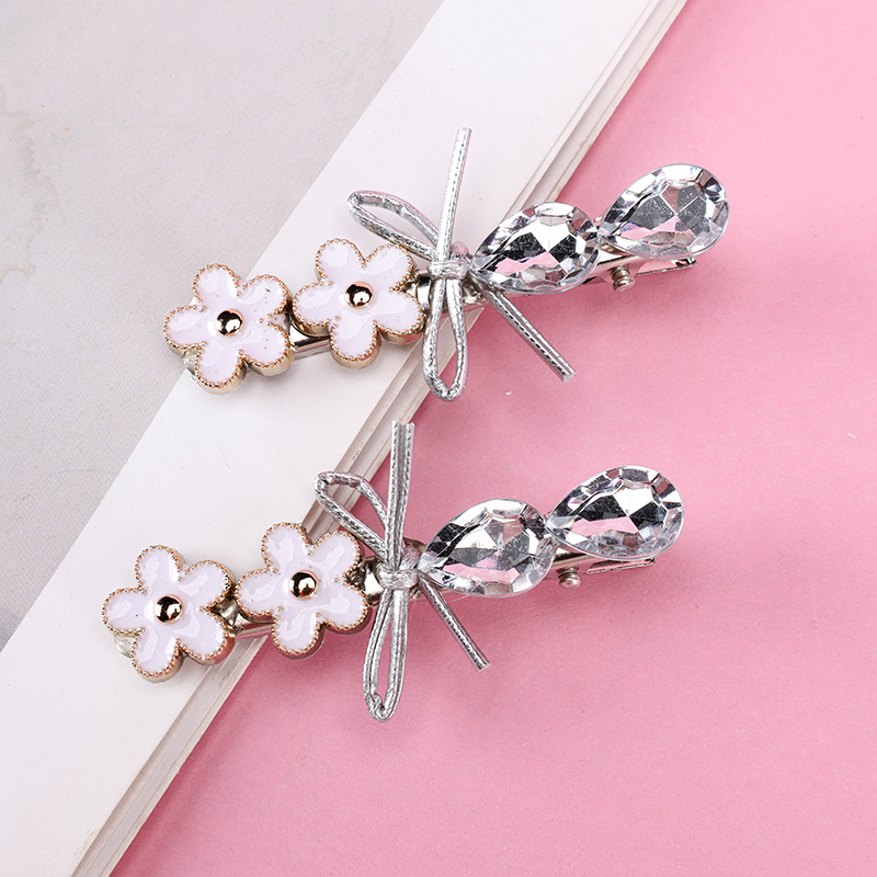 Zircon Duckbill Hair Clip 2pcs Card 4010402857