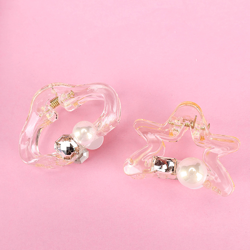 PS Champagne Crystal Bead Hair Claw Clip Box 4011900414