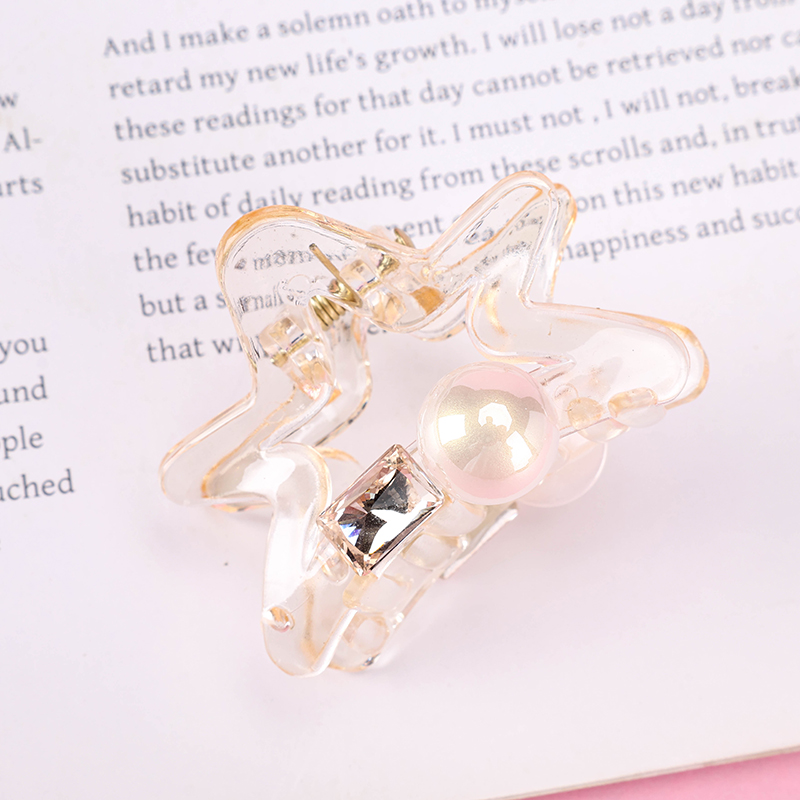 PS Champagne Crystal Bead Hair Claw Clip Box 4011900414