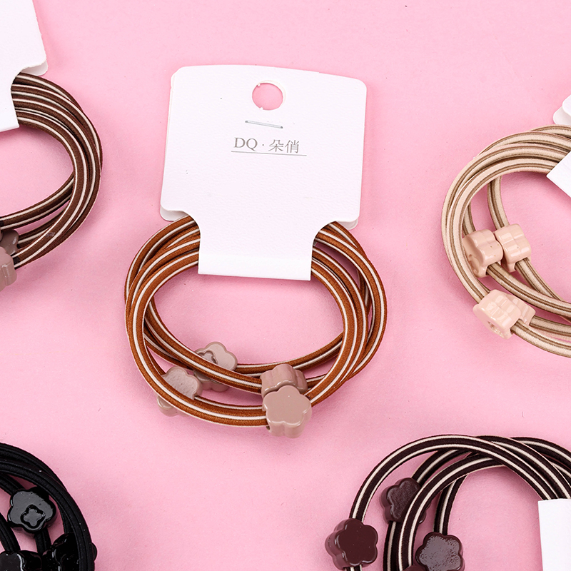 4 Curry Oil Drop Striped Hair Bands