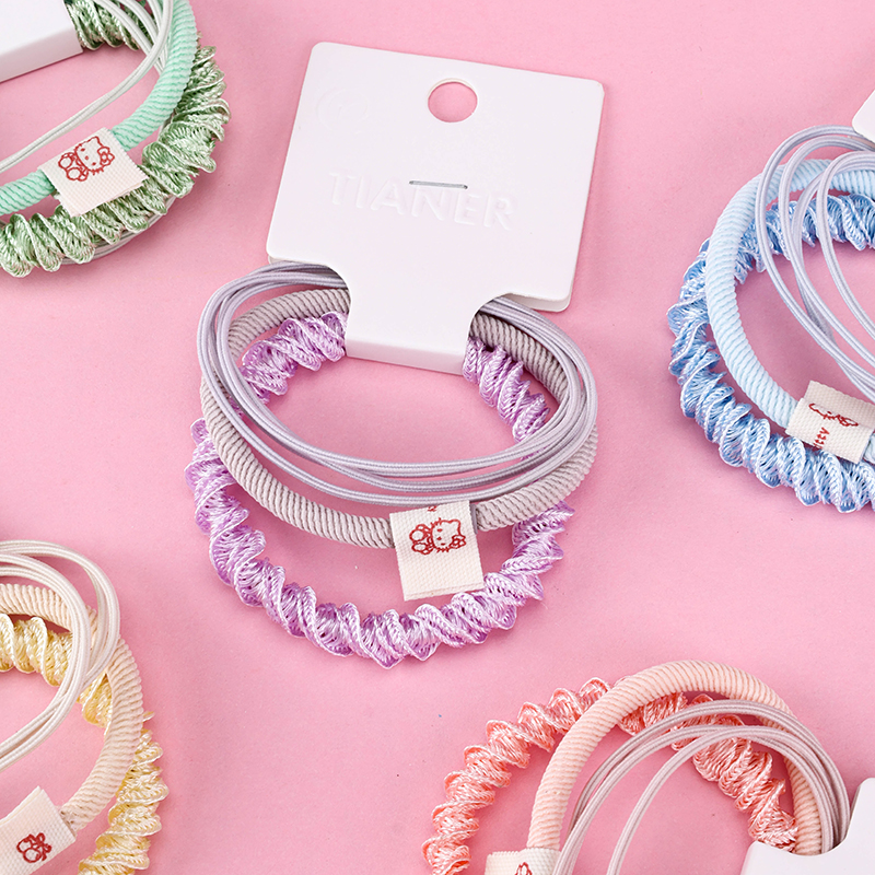 Nylon Spandex Colored Hair Ties