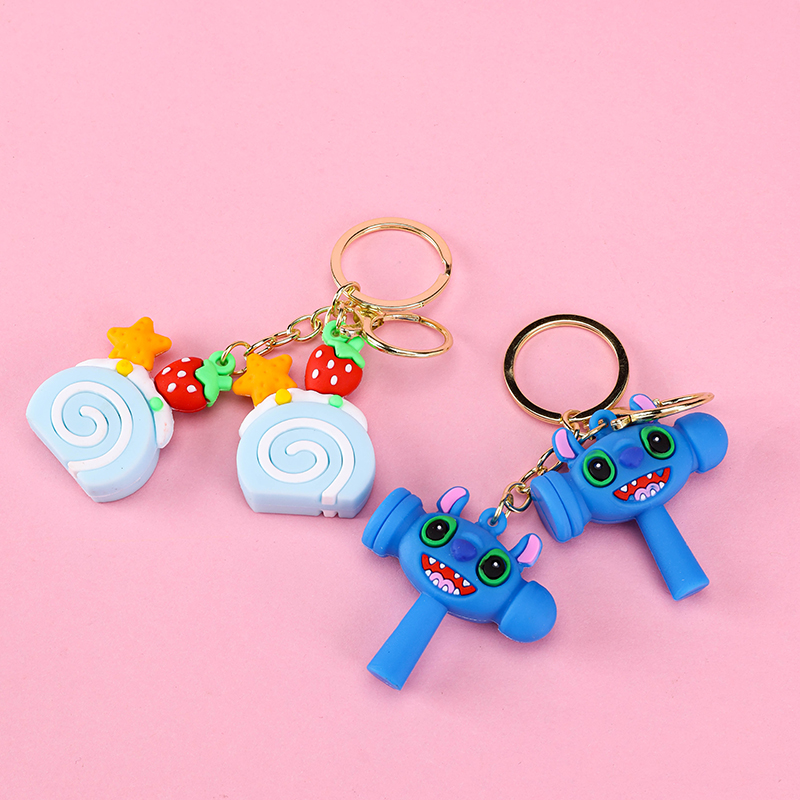 Cartoon Swiss Roll Hammer Charm