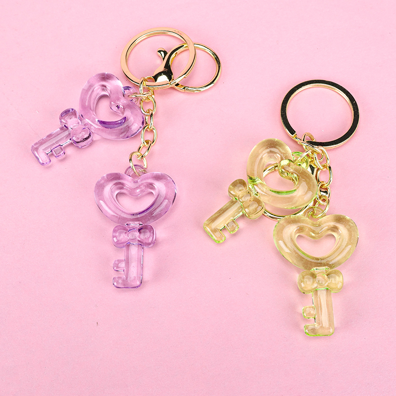 Crystal Key Charm