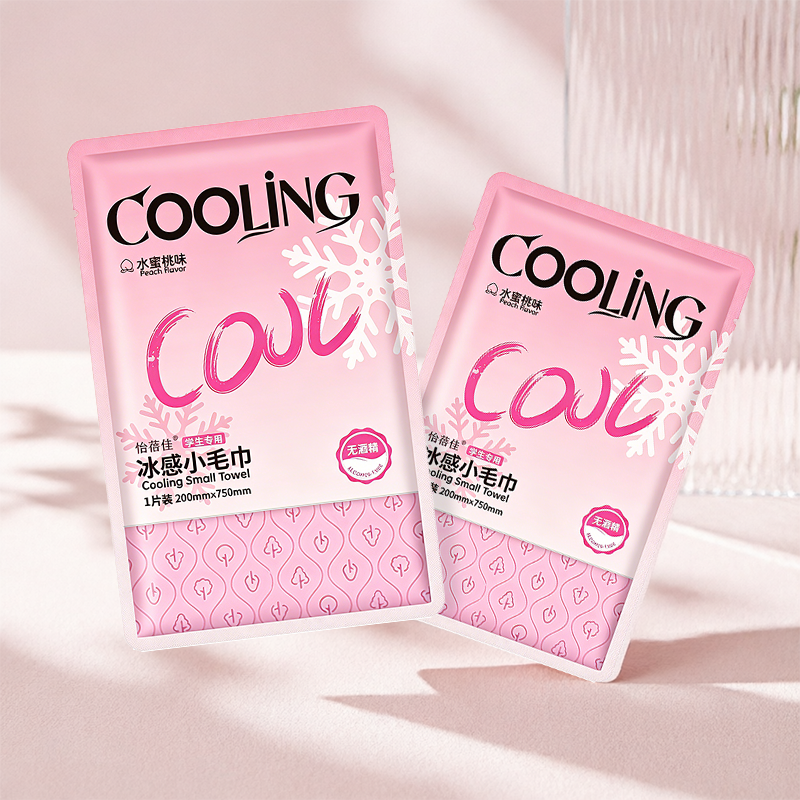 Pink Cooling Wet Wipes