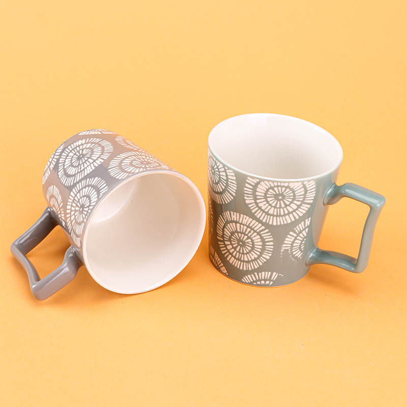 15106 Baked Flower Ceramic Cup Flower Random