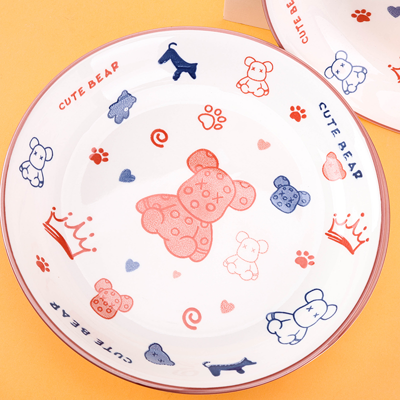 Printed 8-inch Sweetheart Plate Muppet Bear Ceramic Code 1200400605