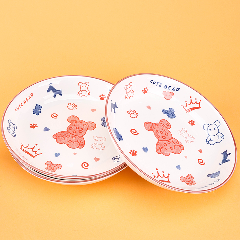 Printed 8-inch Sweetheart Plate Muppet Bear Ceramic Code 1200400605