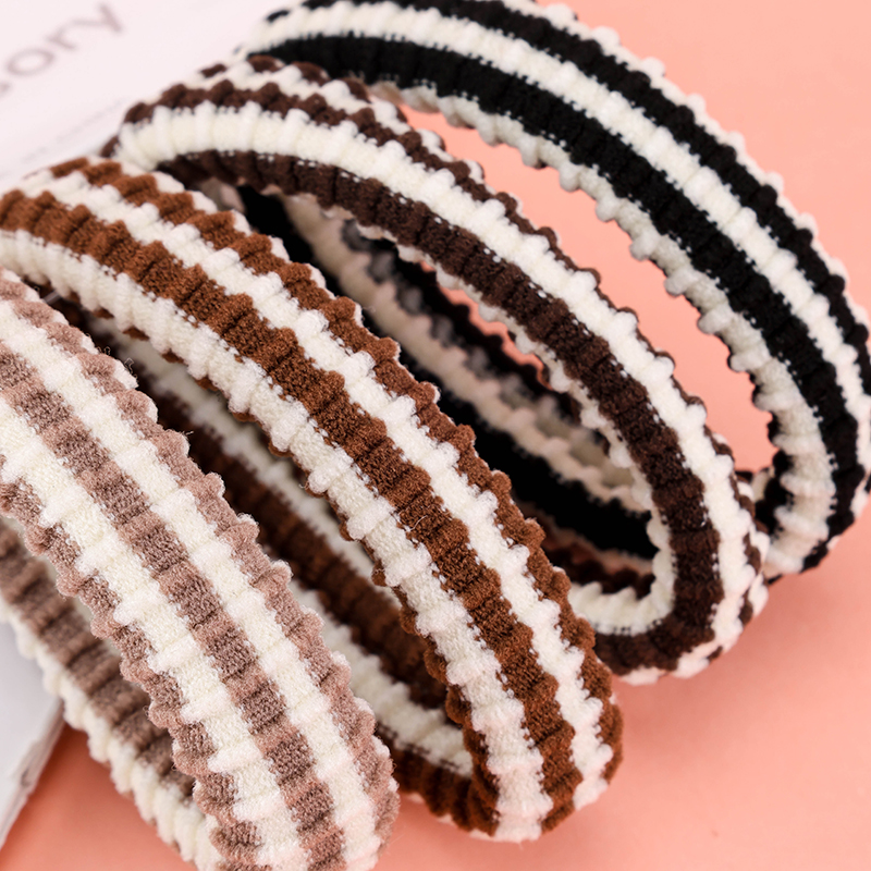 Bamboo Cotton Hair Bands Curry