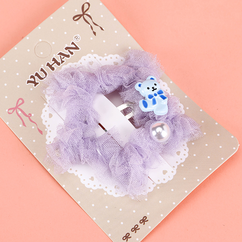 Alloy Pearl Mesh BB Hair Clip 4010200555
