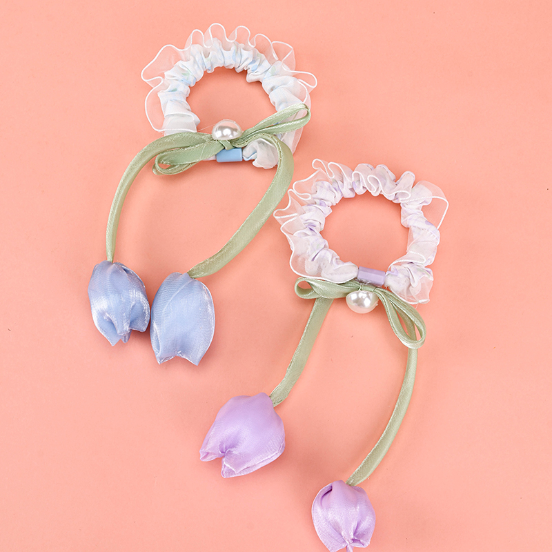 Basket Tulip Yarn Hair Tie