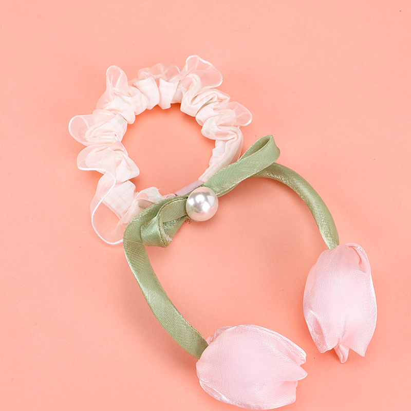Basket Tulip Yarn Hair Tie