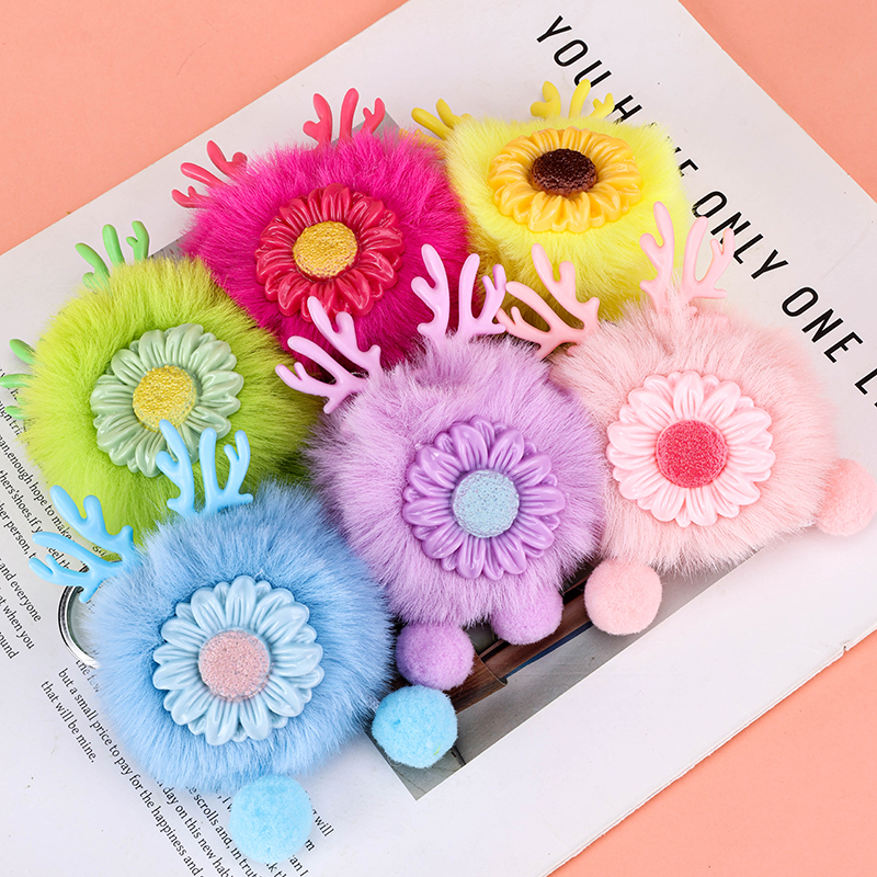 Antler Sunflower Plush Bag Charm 4041801887